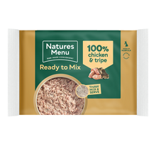 Natures Menu Ready to Mix Chicken & Tripe 400g 100% Block