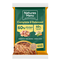 Natures Menu 60/40 Complete and Balanced Chicken & Salmon 300g Block