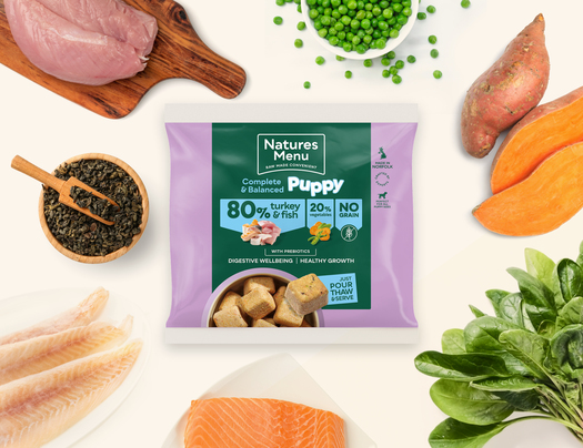 Natures Menu Puppy 80/20 Complete and Balanced Turkey & Fish 1kg Nuggets