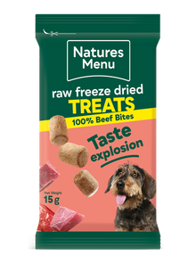 Raw Freeze Dried Treats 100% Beef 15g