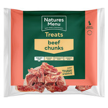 Natures Menu Frozen Treats Beef Chunks 1kg