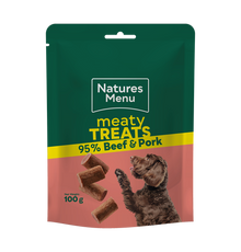 Meaty Treats 95% Beef & Pork 100g