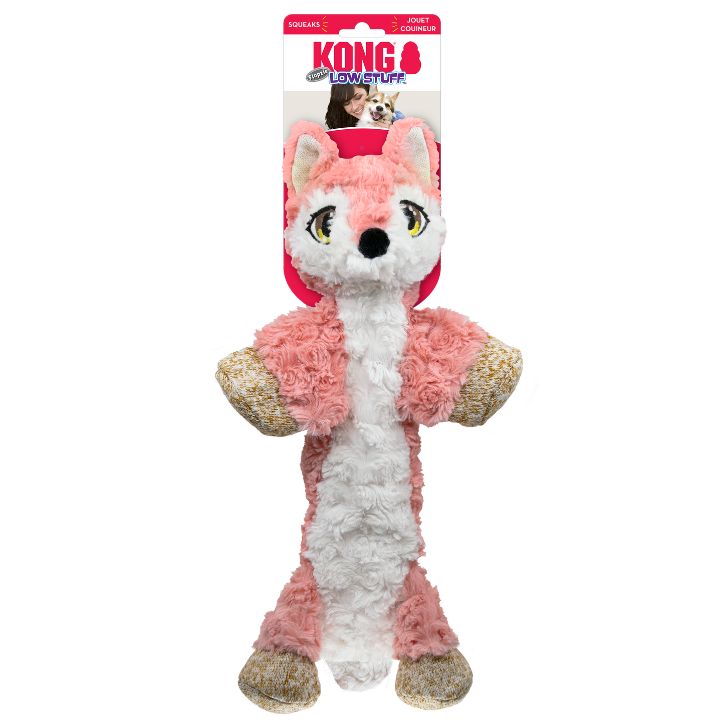 KONG Flopzie Low Stuff Fox