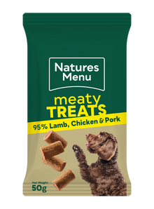Meaty Treats 95% Lamb, Chicken & Pork 50g