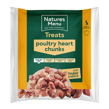 Natures Menu Frozen Treats Poultry Heart Chunks 1kg