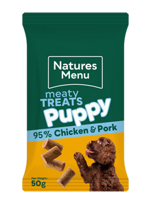 Meaty Treats Puppy 95% Chicken & Pork 50g