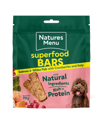Natures Menu SUPERFOOD BARS SALMON & WHITE FISH 70G