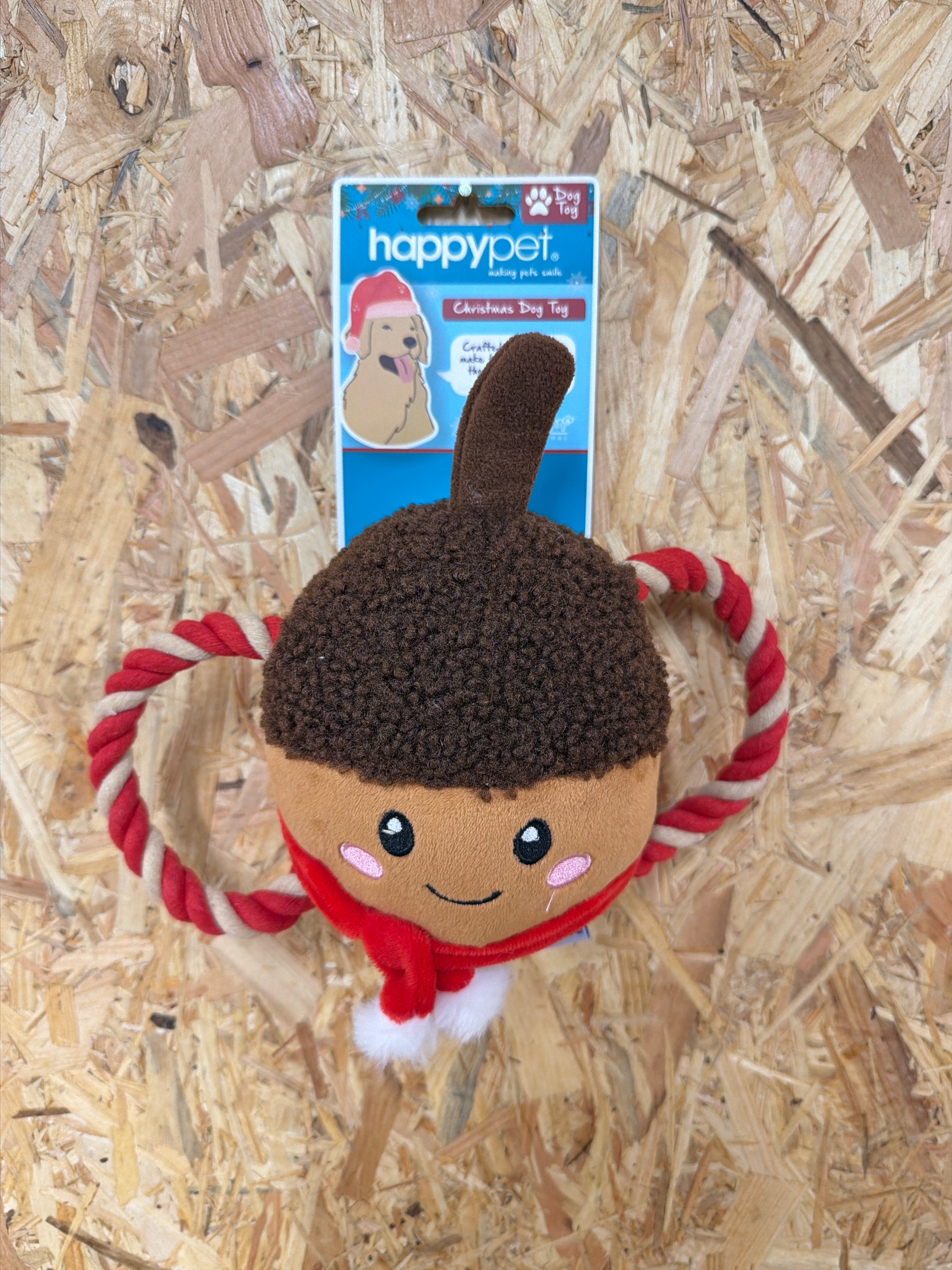 Happy Pet Christmas Chestnut Tug of War Rope