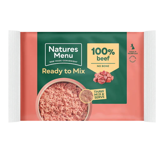 Natures Menu Ready to Mix Beef 400g 100% Block