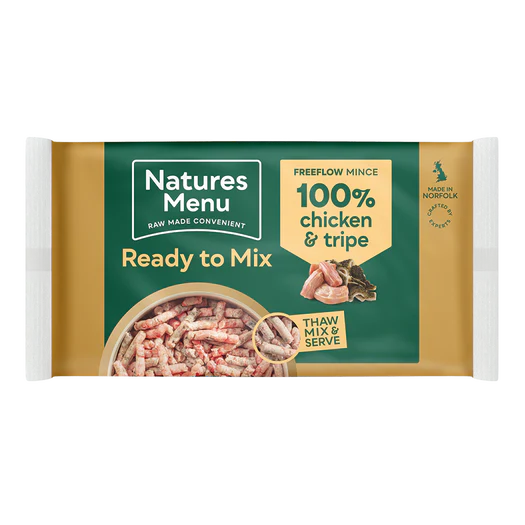 Natures Menu Ready to Mix Chicken & Tripe 2kg 100% Free Flow
