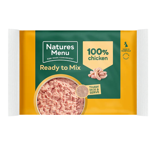 Natures Menu Ready to Mix Chicken 400g 100% Block