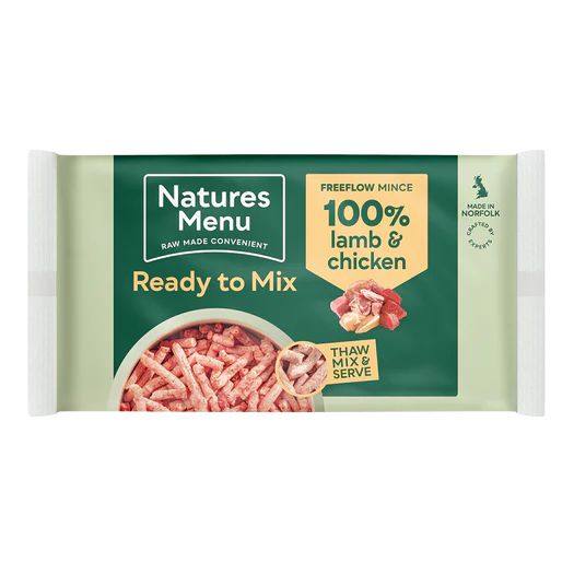 Natures Menu Ready to Mix Lamb & Chicken 2kg 100% Free Flow