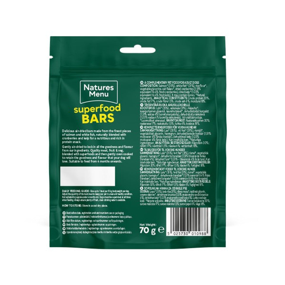 Superfood Bars Salmon & White Fish 70g