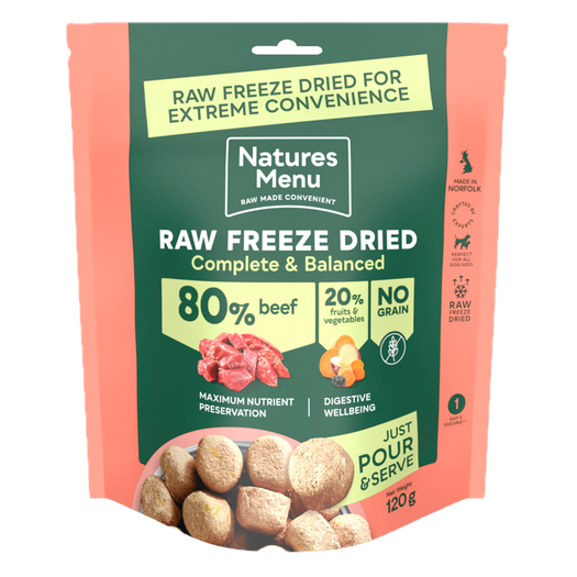 Raw Freeze Dried Complete Beef 120g
