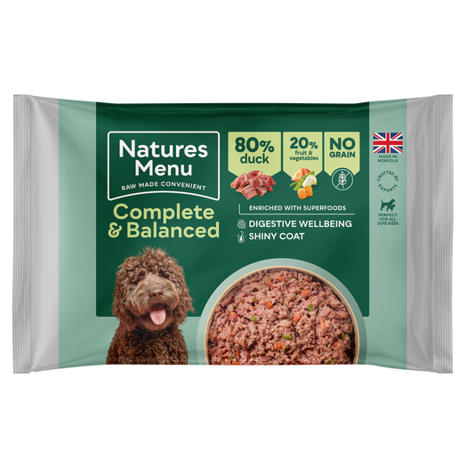 Natures Menu 80/20 Complete and Balanced Duck 500g Block