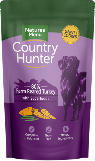Natures Menu Country Hunter Pouch Turkey 150g