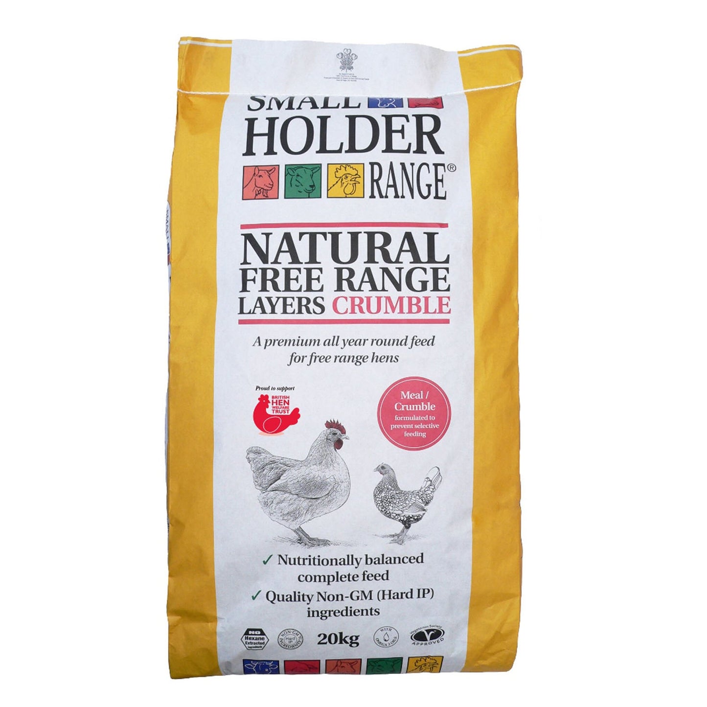 Allen & Page Small Holder Range Natural Free Range Layers Crumble 20kg