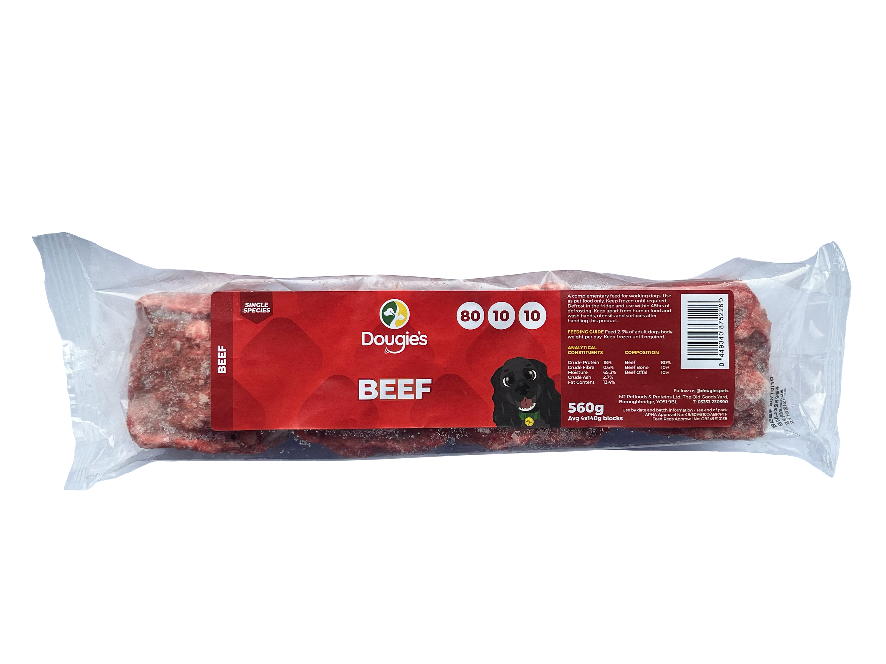 Dougie's Beef 80/10/10 560g