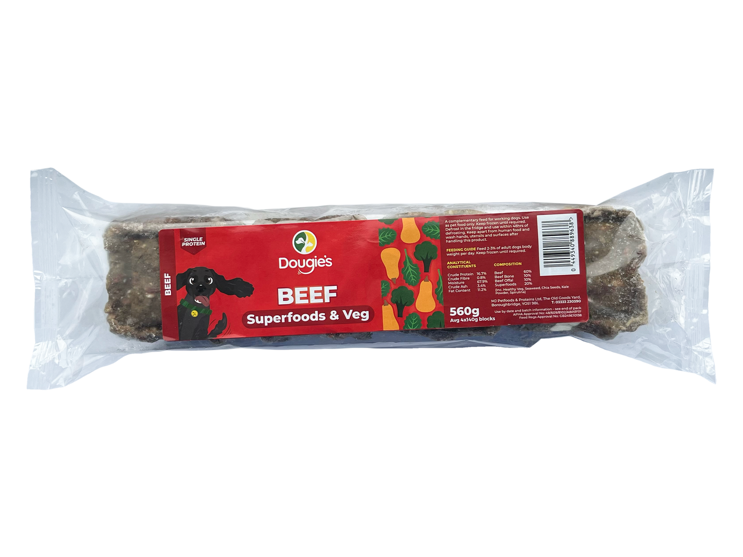 Dougie's Beef Superfoods & Veg 560g