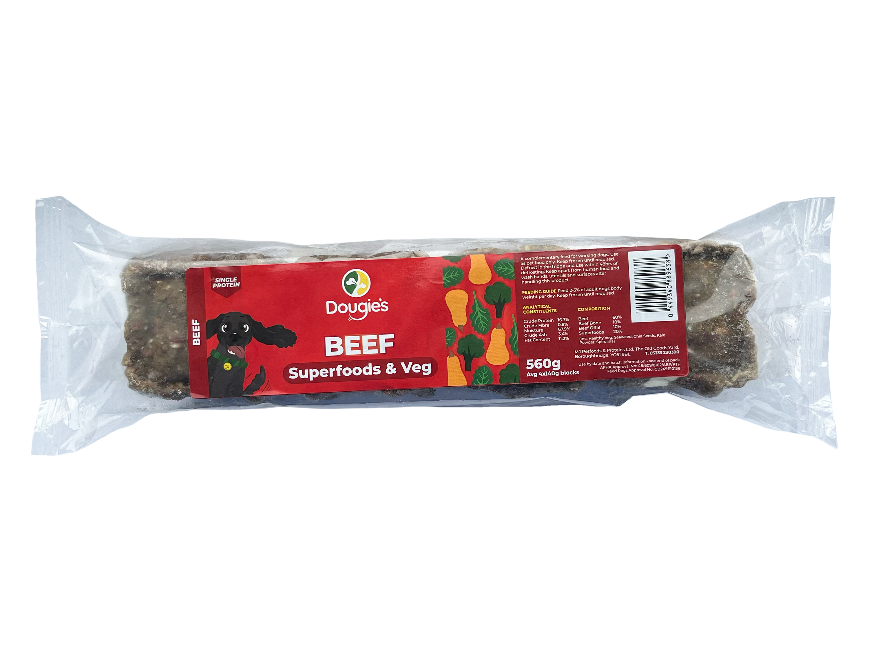 Dougie's Beef Superfoods & Veg 560g