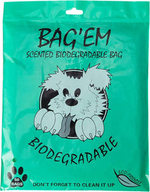 Bag'em Scented Biodegradable Poo Bag [50 Bags]
