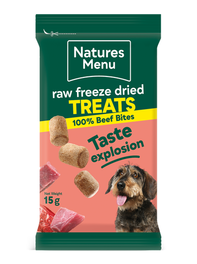 Raw Freeze Dried Treats 100% Beef 15g