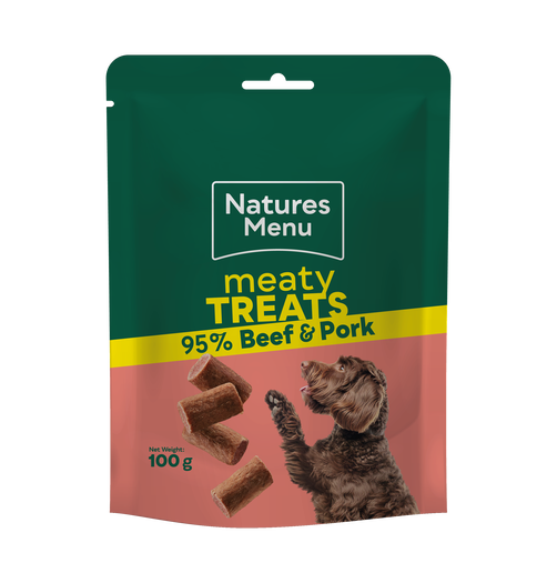 Meaty Treats 95% Beef & Pork 100g