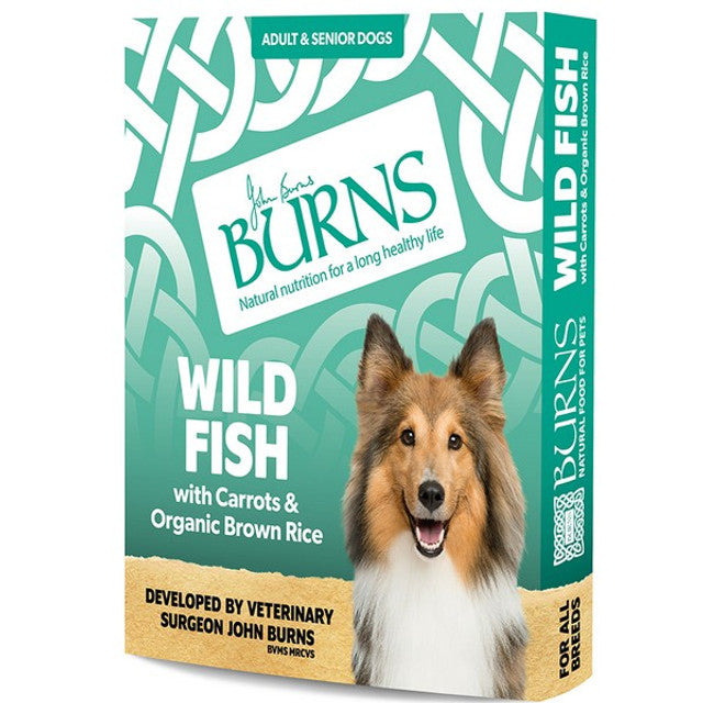 Burns Wild Fish with Carrots & Organic Brown Rice Trays 6 x 395g