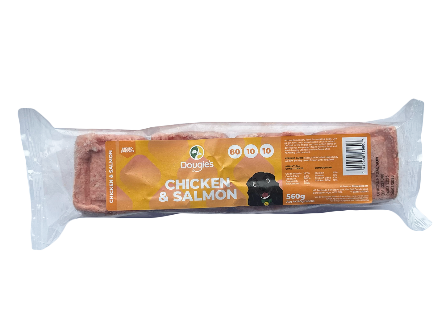 Dougie's Chicken & Salmon 80/10/10 560g