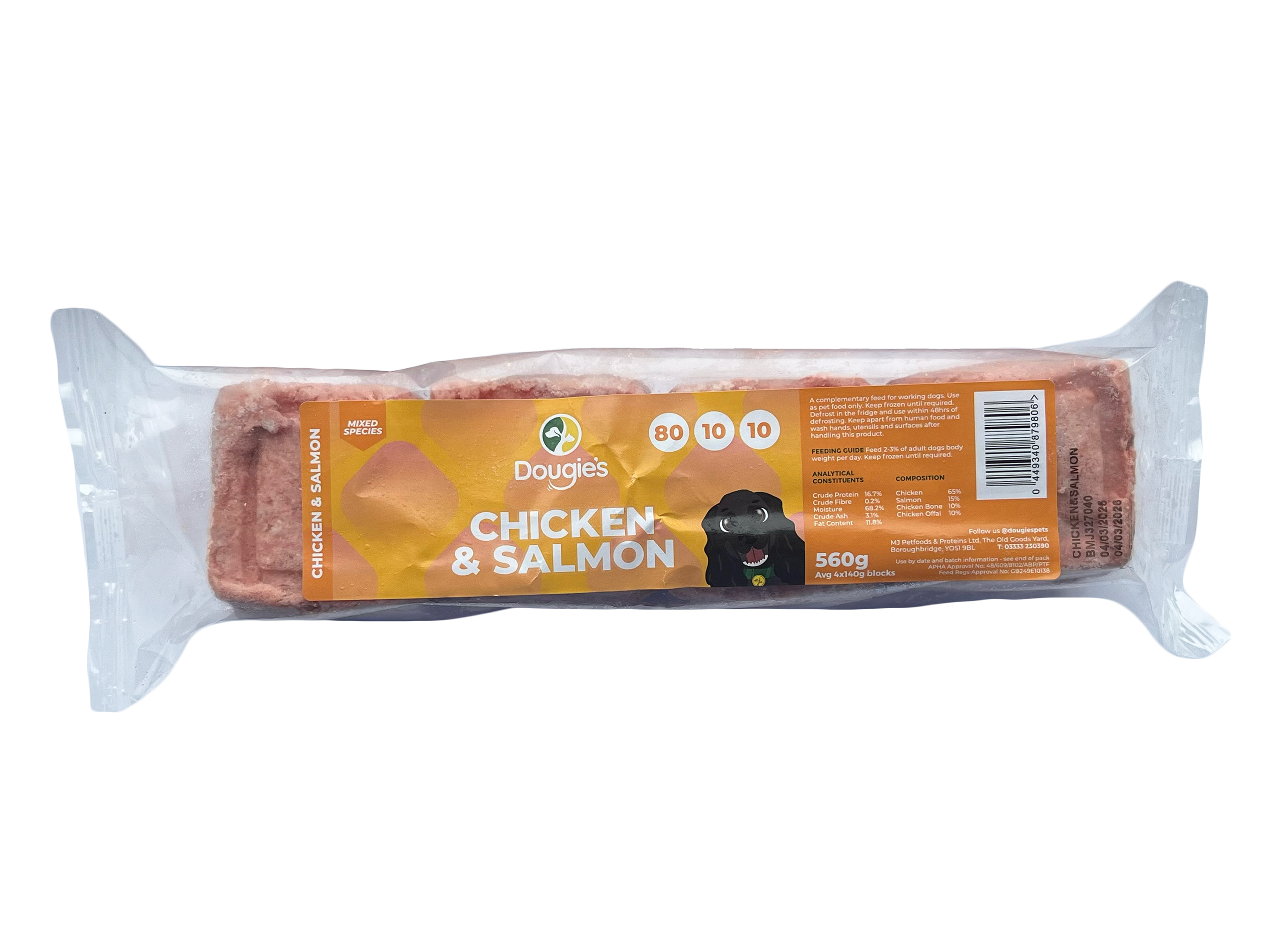 Dougie's Chicken & Salmon 80/10/10 560g