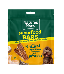 Natures Menu SUPERFOOD BARS CHICKEN WITH CHIA & COCONUT 70G