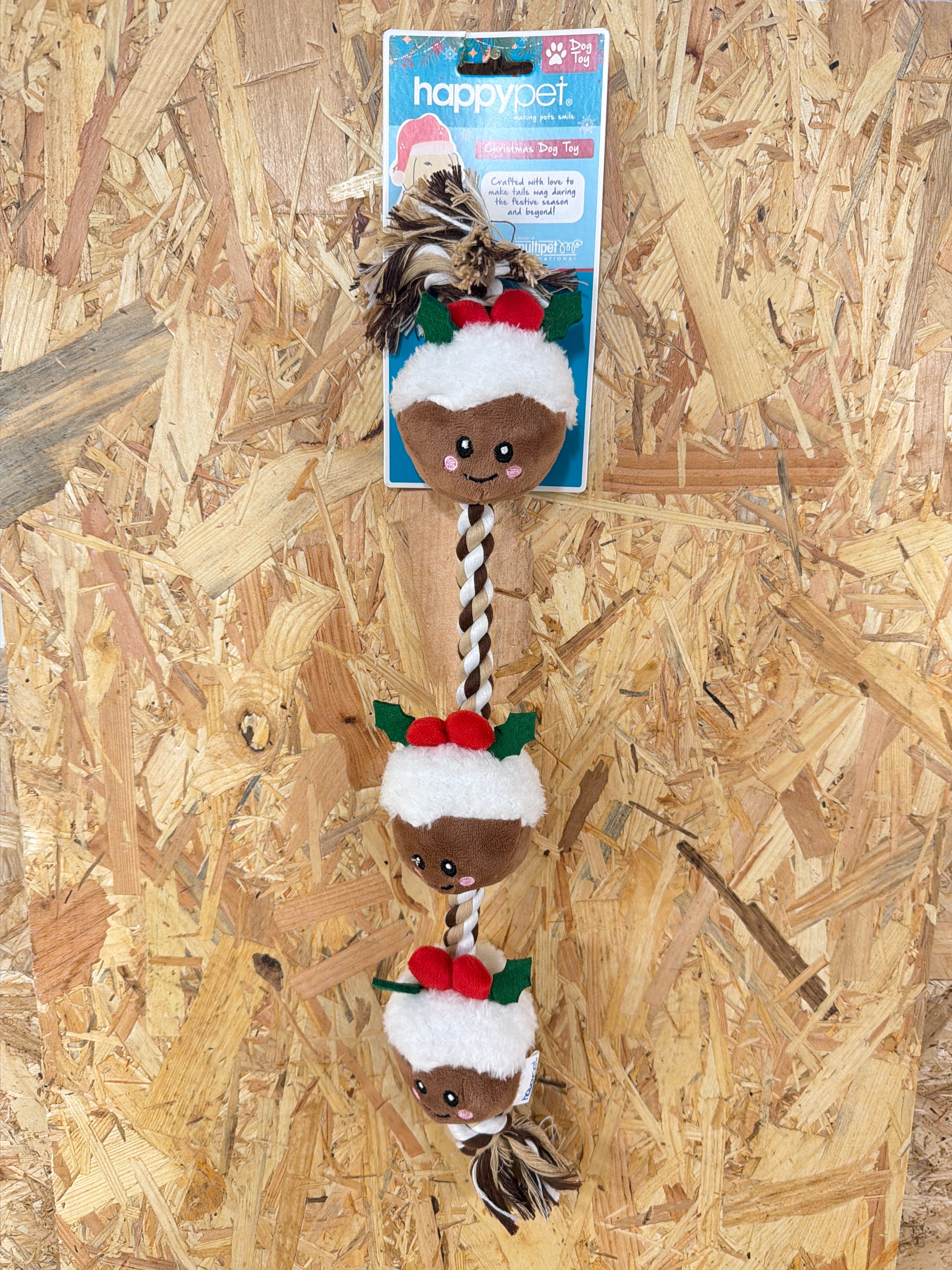 Happy Pet String of Christmas Puds Rope