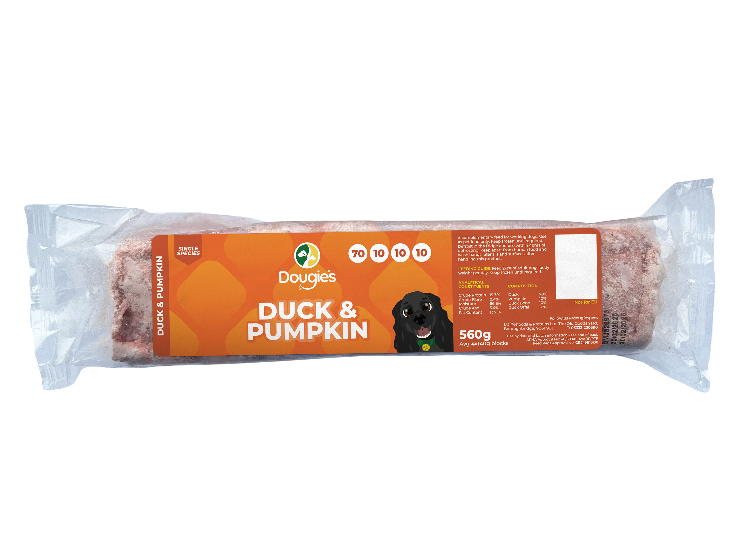 Dougie's Duck & Pumpkin 70/10/10/10 560g
