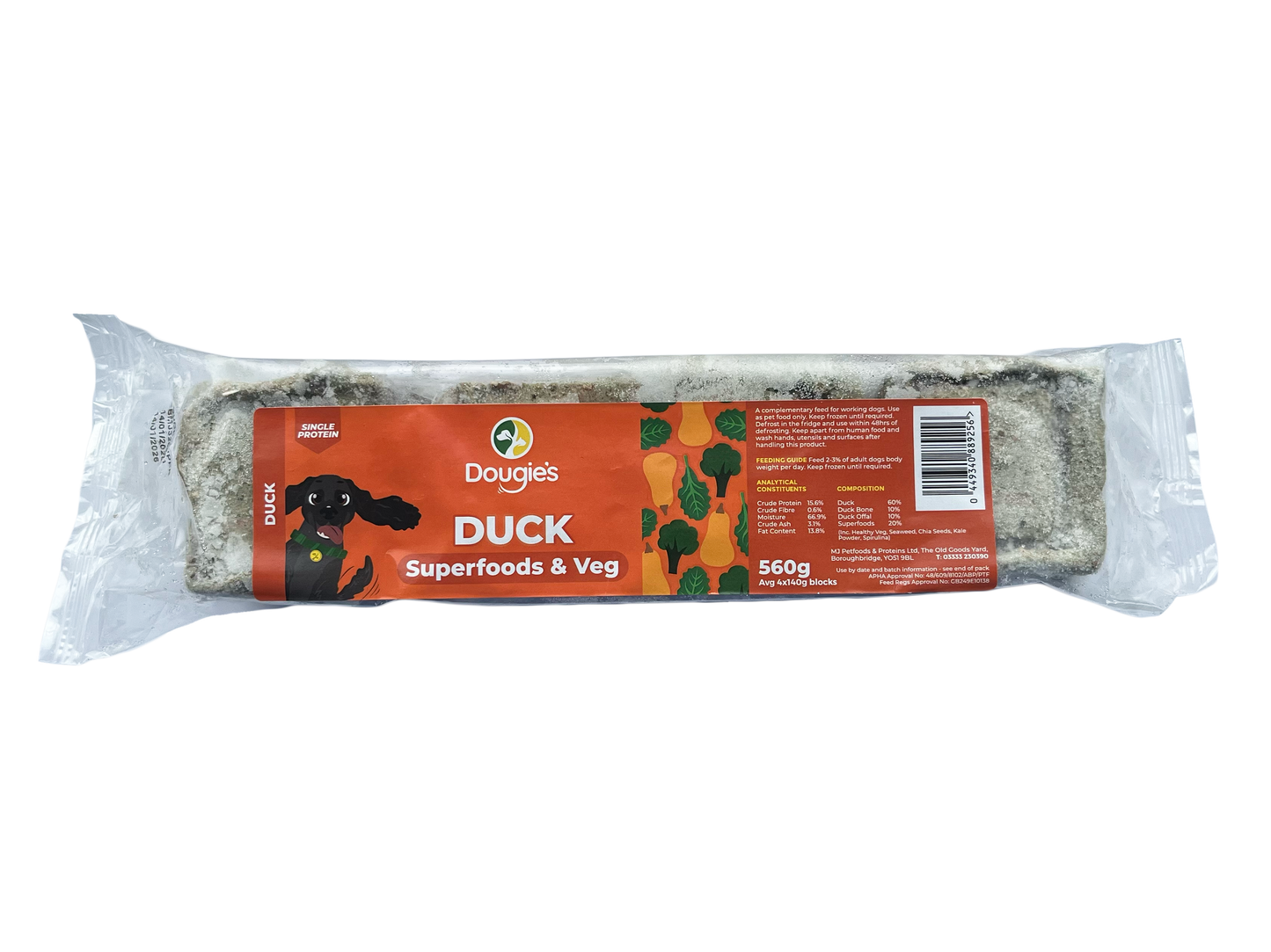Dougie's Duck Superfoods & Veg 560g
