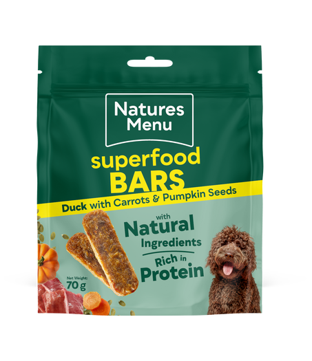 Natures Menu SUPERFOOD BARS DUCK WITH PUMPKIN & CARROT 70G