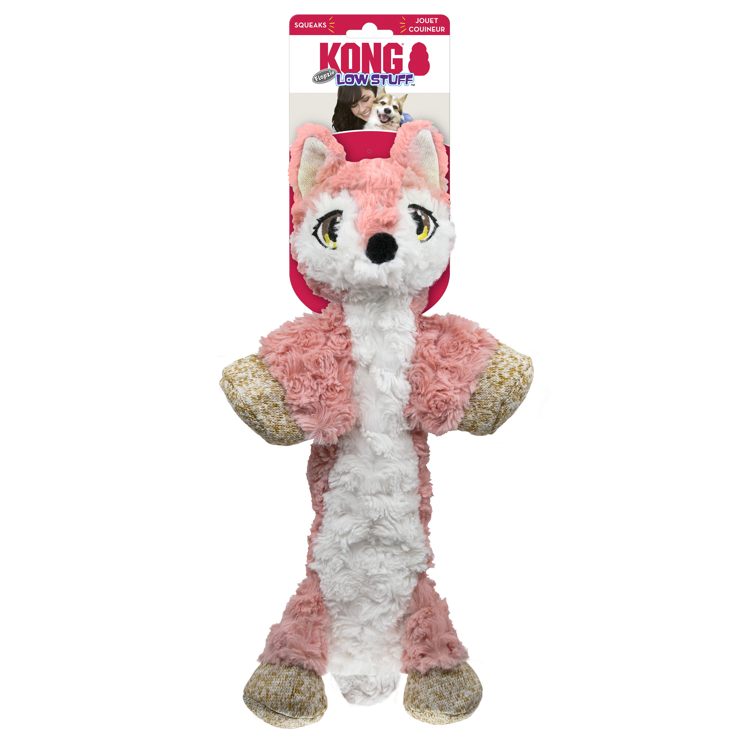 KONG Flopzie Low Stuff Fox