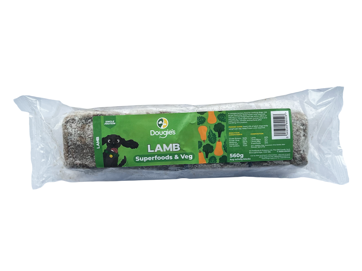 Dougie's Lamb Superfoods & Veg 560g