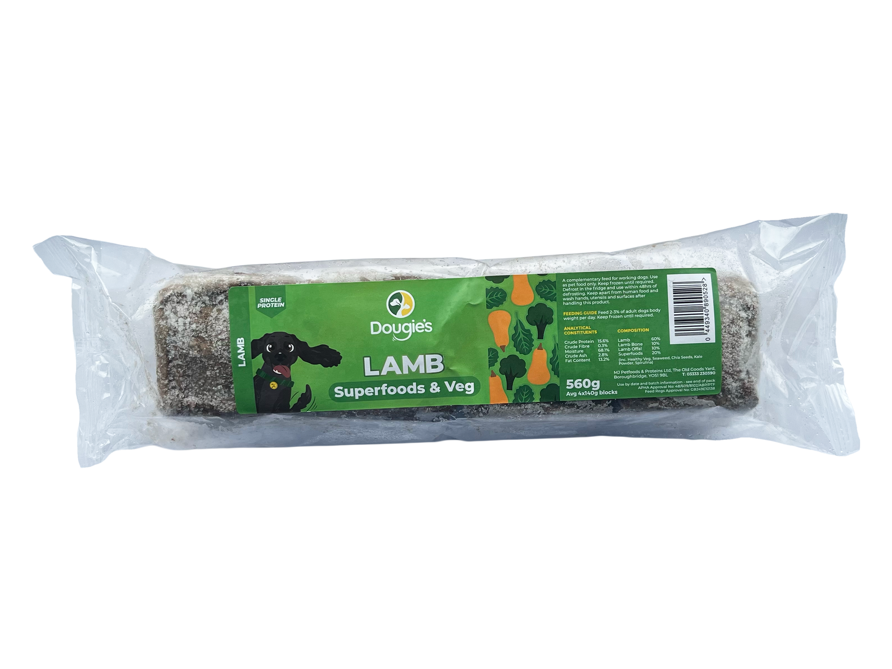 Dougie's Lamb Superfoods & Veg 560g