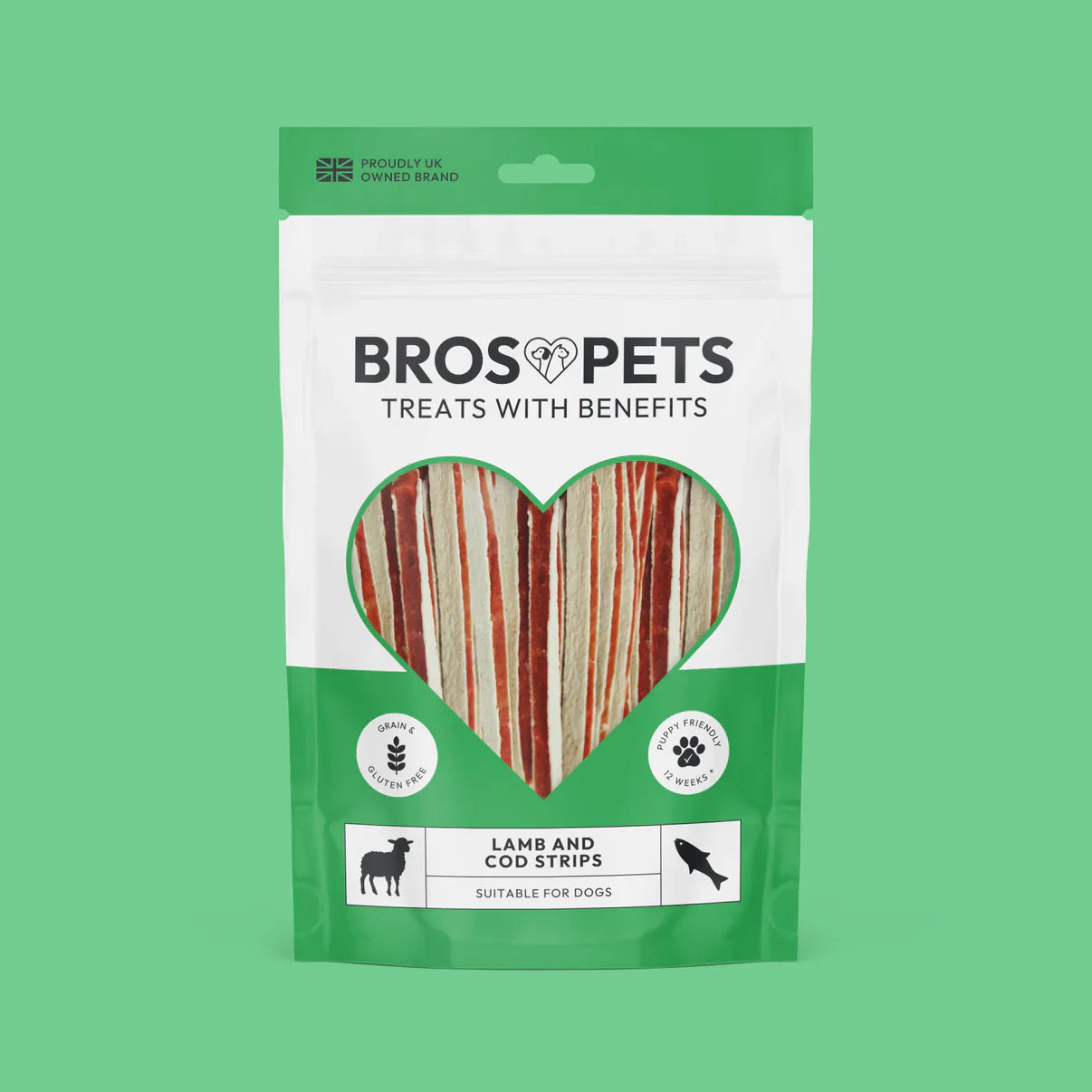 Lamb and Cod Strips 100g