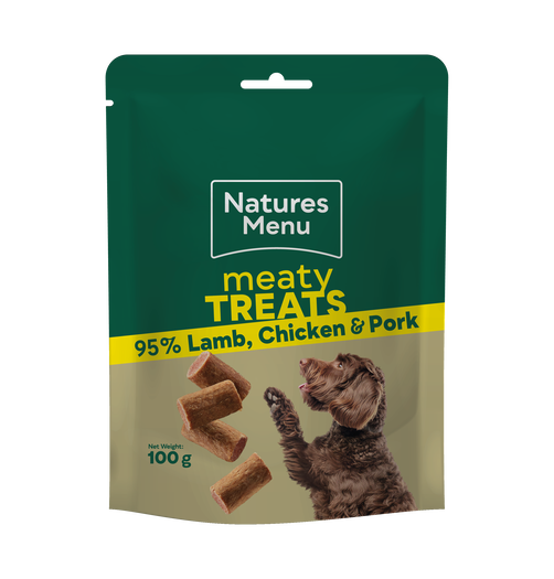 Meaty Treats 95% Lamb, Chicken & Pork 100g