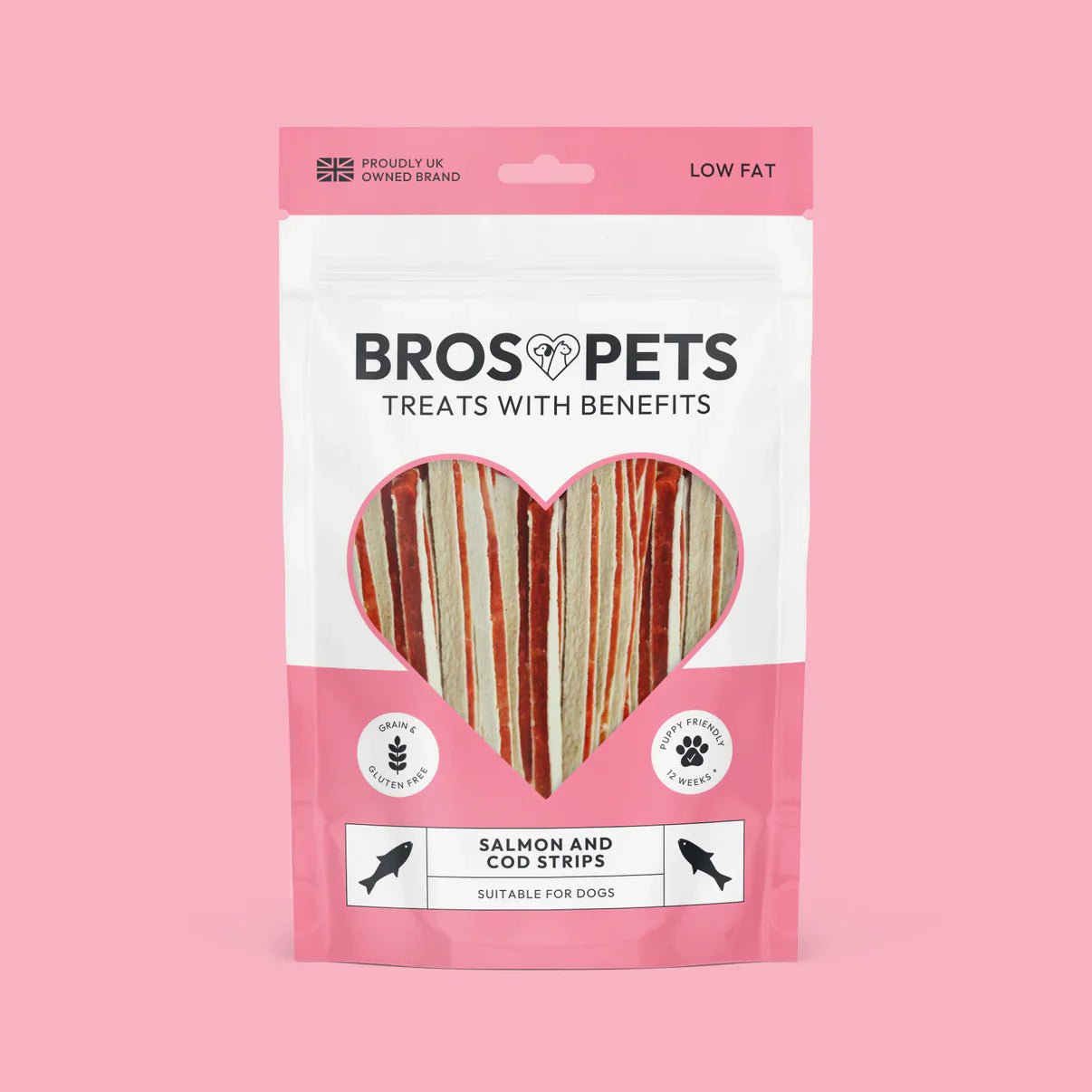 Salmon and Cod Strips 100g