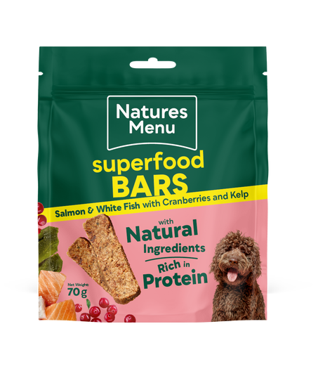 Natures Menu SUPERFOOD BARS SALMON & WHITE FISH 70G