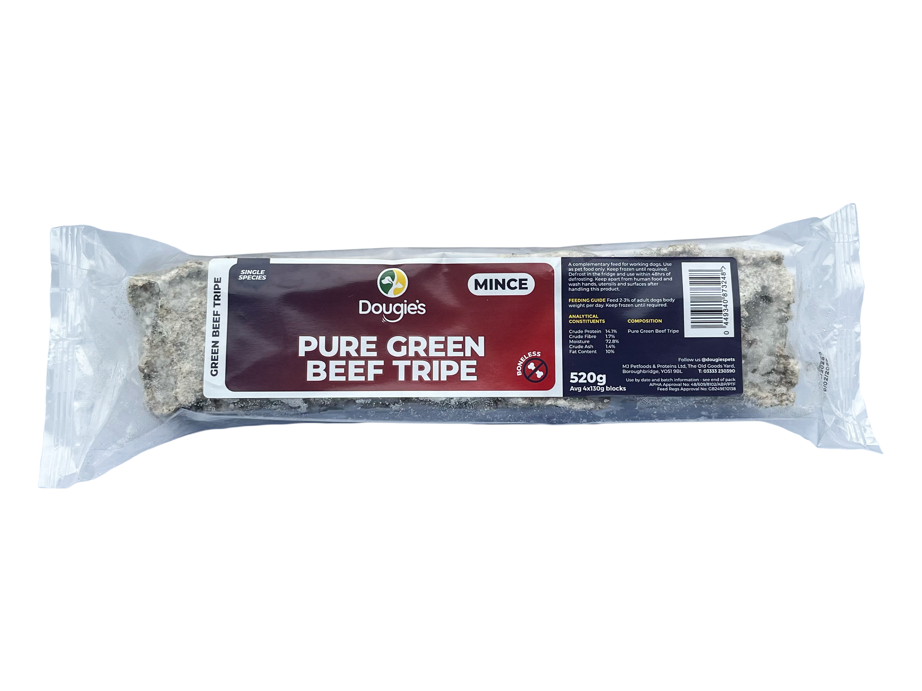 Dougie's Pure Green Beef Tripe 560g