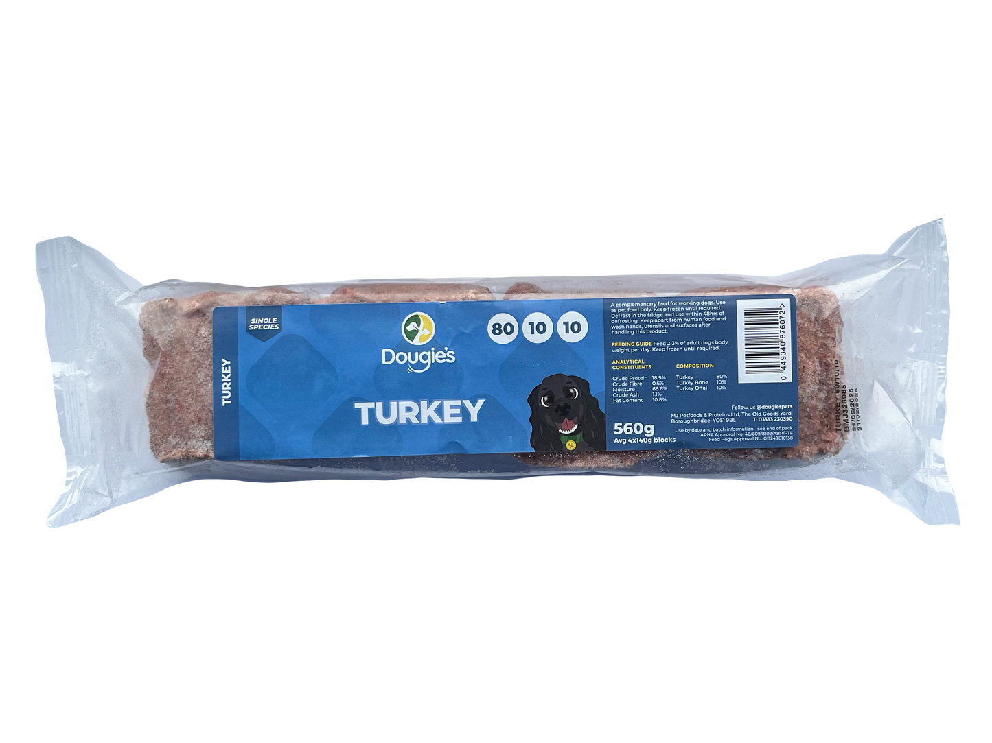 Dougie's Turkey 80/10/10 560g