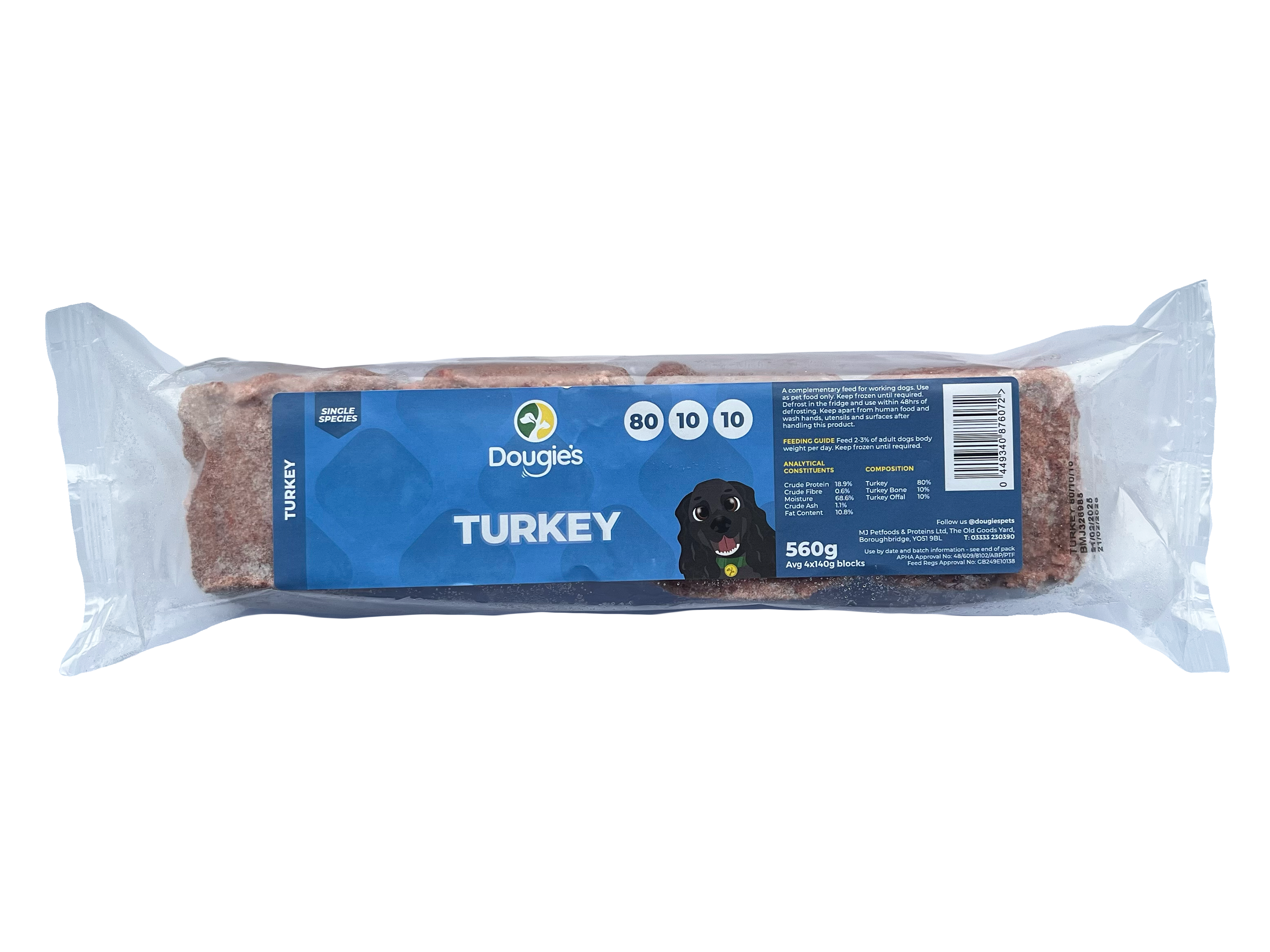 Dougie's Turkey 80/10/10 560g