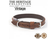 Vintage Leather Padded Collar